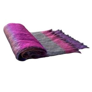 POKOLOKO Seemless, Multicoloured Soft (Alpaca blend?) Scarf